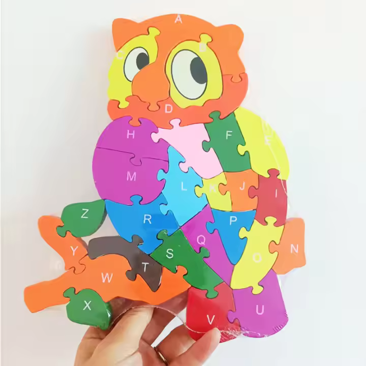 Rompecabezas de Madera Animal Set de Bloques de Aprendizaje Educativo de 26 Piezas - 1