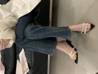 Zapatillas geniales de tacón bajo de moda de nicho para las nuevas zapatillas abiertas de tacón fino con tiras finas para mujer - details 20