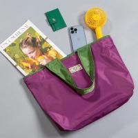 Bolsa de comestibles reutilizable, bolsa de compras plegable de gran capacidad con cierre de cordón, bolso de hombro ecológico plegable - details 8