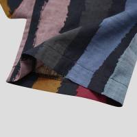 Ropa Árabe Para Hombres Kaftán Islámico De Algodón Con Rayas Traje Dubai Abaya Retro De Verano Y Otoño Estilo Casual - details 11