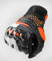 Guantes de moto de cuero para Motocross, equipo de equitación, fibra de carbono, pantalla táctil, reflectante, antideslizante, mujer - details 2