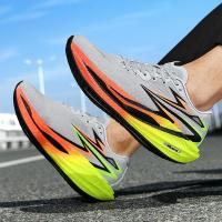 Zapatillas de correr para hombre Ligeras, transpirables, antideslizantes, resistentes al desgaste, suaves para gimnasio y maratón - details 4