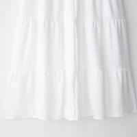 PB & ZA2025 falda acampanada de cintura alta con cintura elástica, falda larga informal que combina con todo, novedad de verano, ropa de mujer - details 8