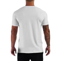 Camisetas de manga corta con cuello en V para hombre, camiseta ajustada elástica con diseño de mancuernas de verano, ropa deportiva para gimnasio, camisetas deportivas de secado rápido - details 5