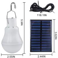 Luz Solar colgante de 12W, lámpara alimentada por luz Solar de emergencia, impermeable, con carga USB, para interior y exterior - details 3
