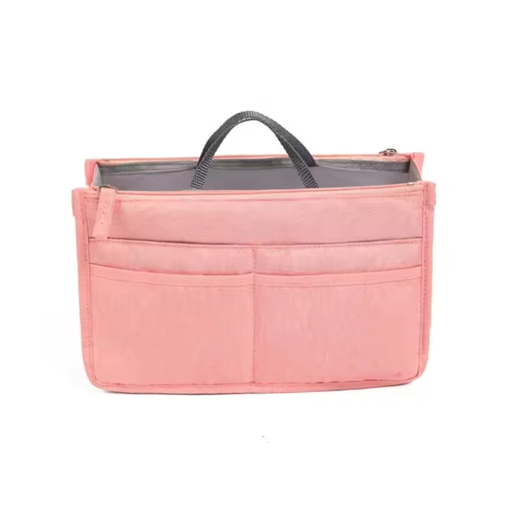 Neceser viaje versátil con organizador bolsas insertables con apertura doble cremallera - 1