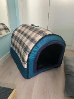 Casa de perro suave para gatos, casa para gatos de interior, cama portátil para gatos, perrera plegable, nido desmontable para mascotas con Cush extraíble - details 11