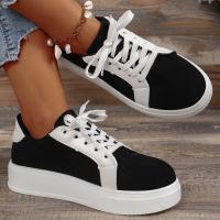 Zapatos deportivos con cordones a la moda para mujer, zapatos planos informales para exteriores - details 6