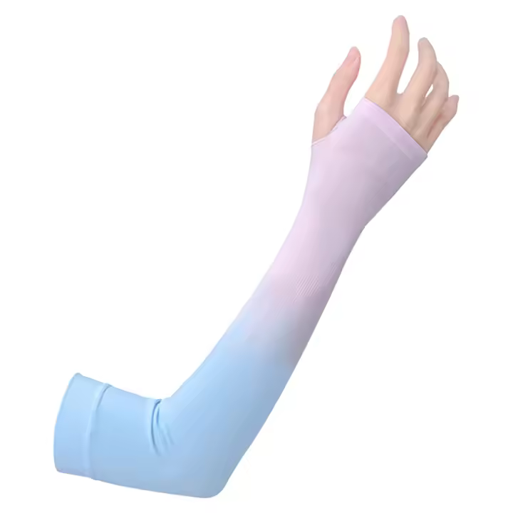 Mangas de brazo de enfriamiento de verano, cubierta ultrafina de secado rápido, Mangas de medio dedo para actividades al aire libre de verano - 1