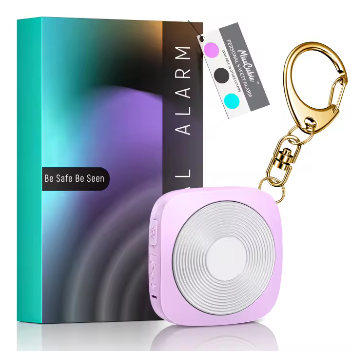 Awapow Alarma de Auto Defensa 130dB con Luz LED Recargable Ideal para Niñas y Mujeres - 1