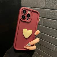 Funda de silicona con corazón de amor en 3D para iPhone, carcasa trasera de caramelo a prueba de golpes para iPhone 16, 15, 13, 12, 11, 14 Pro Max, X, XR, XS, 16 Plus - details 13