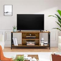 Mueble TV Salón Marca Industrial Madera 45 Pulgadas Diseño de Mesa Negro - details 2