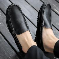Mocasines transpirables de cuero genuino, mocasines informales, zapatos de cuero para hombres, zapatos planos formales de conducción italiana - details 12