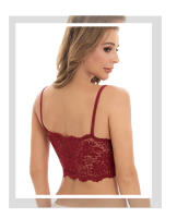 Ropa interior de mujer de talla grande, anti-luz, con encaje en la espalda y envoltura honda en el pecho. - details 12