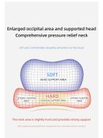 Almohada Cervical de espuma viscoelástica para dormir de lado, cojín ortopédico ergonómico para el contorno - details 4