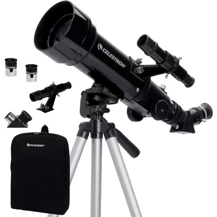 Travel Scope 70 mmKit de telescopio con Refractor portátil con Mochila, Negro - 1