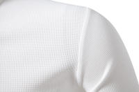 Polo de manga larga para hombre, camisas de Color sólido, moda de Cachemira, nuevos Polos de negocios sociales, otoño - details 4