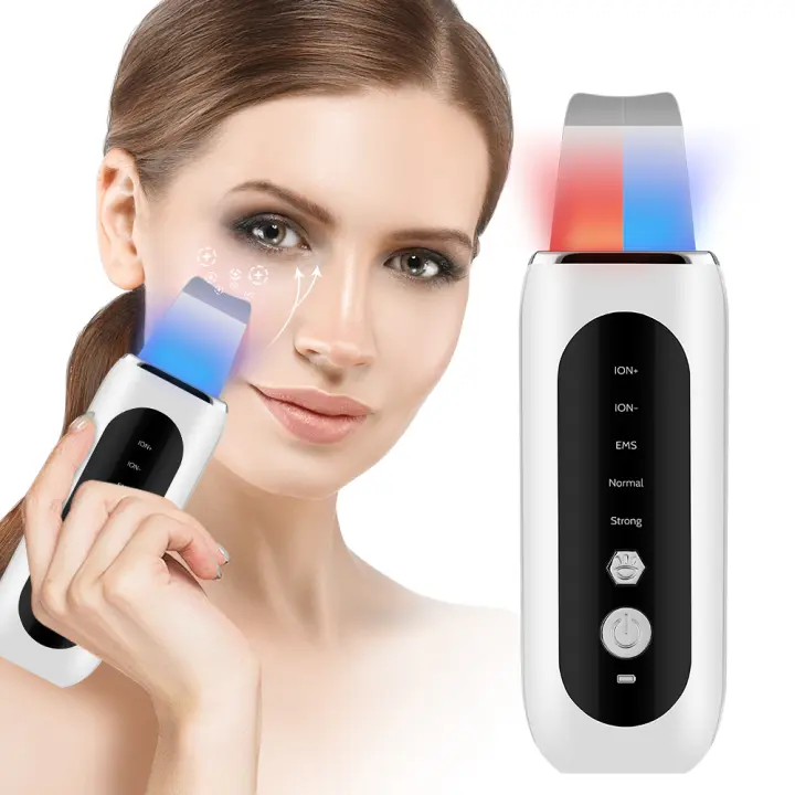 Ultrasonic Skin Scrubber Microcurrent Shoveling Machine Blackhead Remove Deep Face Cleaning Beauty Instrument Skin Lifting - 1