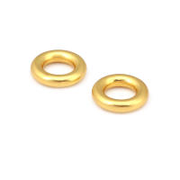 Anillo de Cierre Redondo de Brasso Dorado Mate Joyería de Alta Calidad - details 75