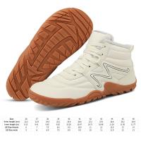 Botas de invierno para hombres y mujeres, zapatos informales de alta calidad descalzos para la nieve, zapatos de trabajo al aire libre, zapatos cálidos de piel para hombres, botas de nieve para hombres - details 14