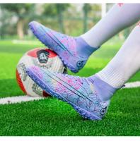 Botas de fútbol profesionales para hombre, zapatos de fútbol de Punta larga, zapatos de tobillo alto para exteriores, zapatos de entrenamiento para niños - details 17