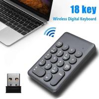 1PC Portable 2.4G Wireless Digital Keyboard USB 18 Keys  Numeric Keypad Numpad Accounting Teller For Laptop Notebook Tablets - details 2