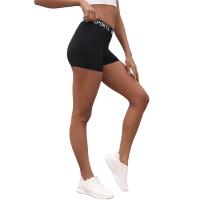 Pantalones cortos de motociclista con cintura de letras súper suaves para mujer, sin transparencias, para entrenamiento, correr, Yoga, atletismo, Push Up, gimnasio, Fitness - details 8
