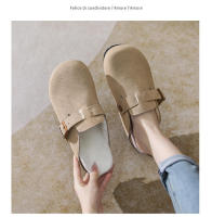 Zapatillas de casa de invierno Zuecos de mujer de felpa con plantilla ortopédica - details 11