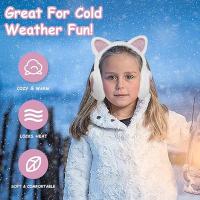 Orejeras para mujeres y niñas, accesorios de invierno, suaves y esponjosas, ajustables, para adultos, para exteriores, térmicas - details 2