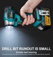 Kit de Destornillador Eléctrico Sin Escobillas 688N.m de 8 Velocidades 1/4 Pulgada para Batería Makita 18V Kit de Destornillador de Impacto Inalámbrico - details 4