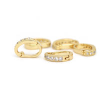 Colgantes de latón y circonita de Color dorado de 18K, cierres, conector, joyería, collares, suministros para hacer accesorios Diy - details 7