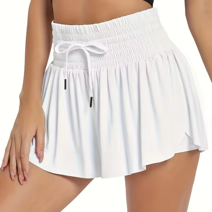 Pantalones cortos de Colores Sólidos para Mujeres, Gimnasio, yoga, entrenamiento Atlético, Correr, Sudar, faldas de Tenis, ropa - 1