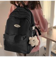 Nueva Mochila Sencilla para Estudiantes Universitarios Mochila de Color Sólido para Hombres y Mujeres - details 12