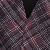Moda elegante para mujer primavera nueva señora cuello redondo, falda midi, estampado clásico de otoño - details 13