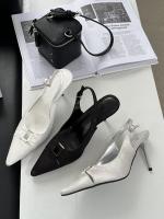 Temperamento francés bolsa cabeza sandalias nueva trasera stiletto vacío tacones altos socialite cabeza puntiaguda boca poco profunda zapatos individuales - details 3