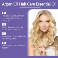 La nuez marroquí hidrata el cabello seco, suaviza y fragancia el aceite esencial para el cuidado del cabello. - details 1