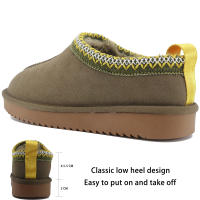 Nuevas botas de nieve con plataforma Ultra Mini para mujer, zapatos cálidos de invierno con forro de lana Natural de cuero de ante vacuno - details 2