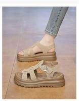 Zapatos de mujer talla gruesa suela suave cómoda playa para mujer verano al aire libre nuevas sandalias - details 17