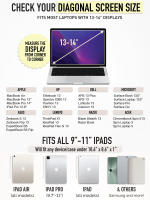 Bolsa para Laptop y Tablet A Prueba de Golpes Tamaños de 9" a 16" Para iPad Air Pro, M4 XiaoMi Pad, Samsung Huawei Shockproof Pouch Bag - details 3