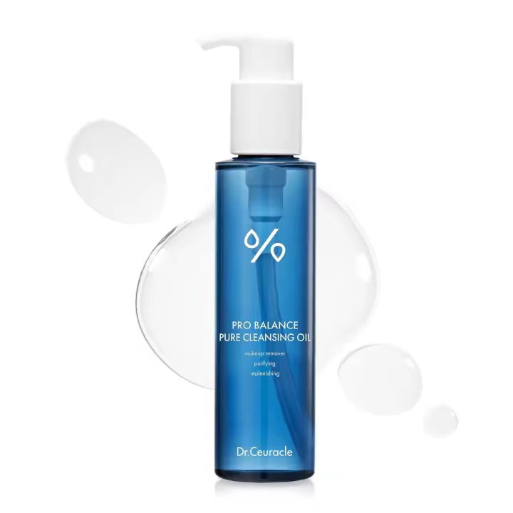 Hot Dr.Ceuracle Pro Balance Pure Cleansing - Limpiador de aceite desmaquillante con protector solar, limpiador facial coreano con acabado hidratante - 1