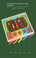 Juego Montessori de clasificación de colores para niños, juego de gusanos de captura, juguetes educativos tempranos para el - details 3