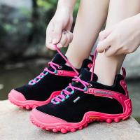 Botas de senderismo de cuero de vaca para hombre y mujer, zapatos de nieve impermeables para exteriores, escalada, montaña, caza, caminar, invierno - details 6