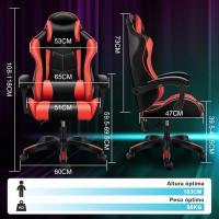 Silla de Oficina Ergonómica con Soporte Lumbar, Función Basculante, Reposacabezas Ajustable, Reposabrazos y Altura Ajustables, Asiento de Malla Transpirable, Silla Giratoria para Ordenador - details 9
