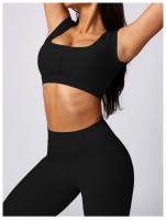 Camiseta de Yoga de Manga Corta Cara Completa de Nylon A Prueba de Golpes Secado Rápido - details 2