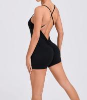 Traje deportivo de secado rápido de color sólido, cómodo para correr, pedalar, mango sin mangas de yoga - details 7