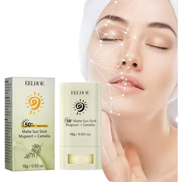 Protector solar facial en barra bloqueador Solar mate barra solar hidratante no graso SPF50 + Protector UV crema blanqueadora producto coreano - 1