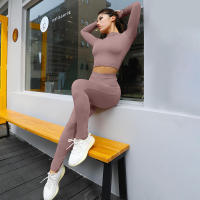 Conjunto deportivo de dos piezas de manga larga, nuevo traje informal de moda para mujer - details 90