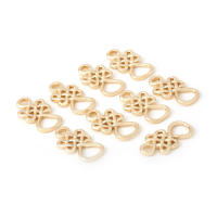 Pulsera de Tirantes Geométricos de Latón Dorado 18K Clasps para Hacer Joyería DIY - details 129