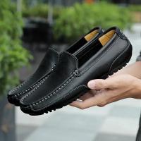 Mocasines transpirables de cuero genuino, mocasines informales, zapatos de cuero para hombres, zapatos planos formales de conducción italiana - details 8