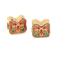 Pulseras de Brass Dorado Mate 4PCS Grande Agujero Abalorios para Hacer Joyas DIY - details 24